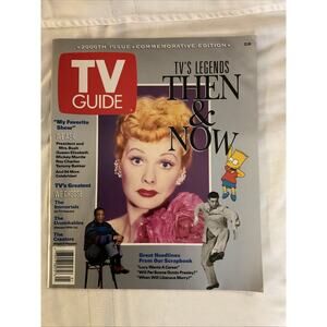 VINTAGE TV GUIDE 2000th ISSUE COMMEMORATIVE EDITION TV Legends THEN & NOW 1991